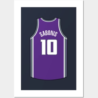 Domantas Sabonis Sacramento Jersey Qiangy Posters and Art